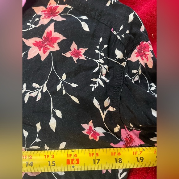 Free People Black Dress with Pink Floral Design XS - Picture 13 of 13